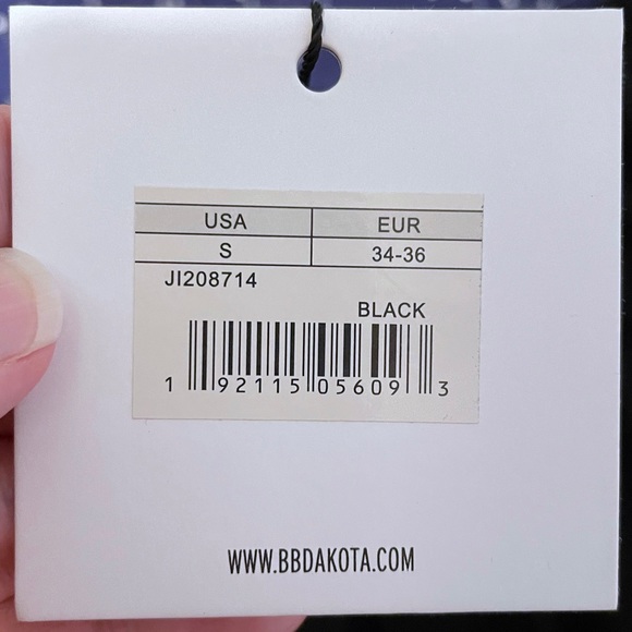 JACK by BB Dakota | NWT April Halter Shift Dress Solid Black Size Small - Picture 4 of 4